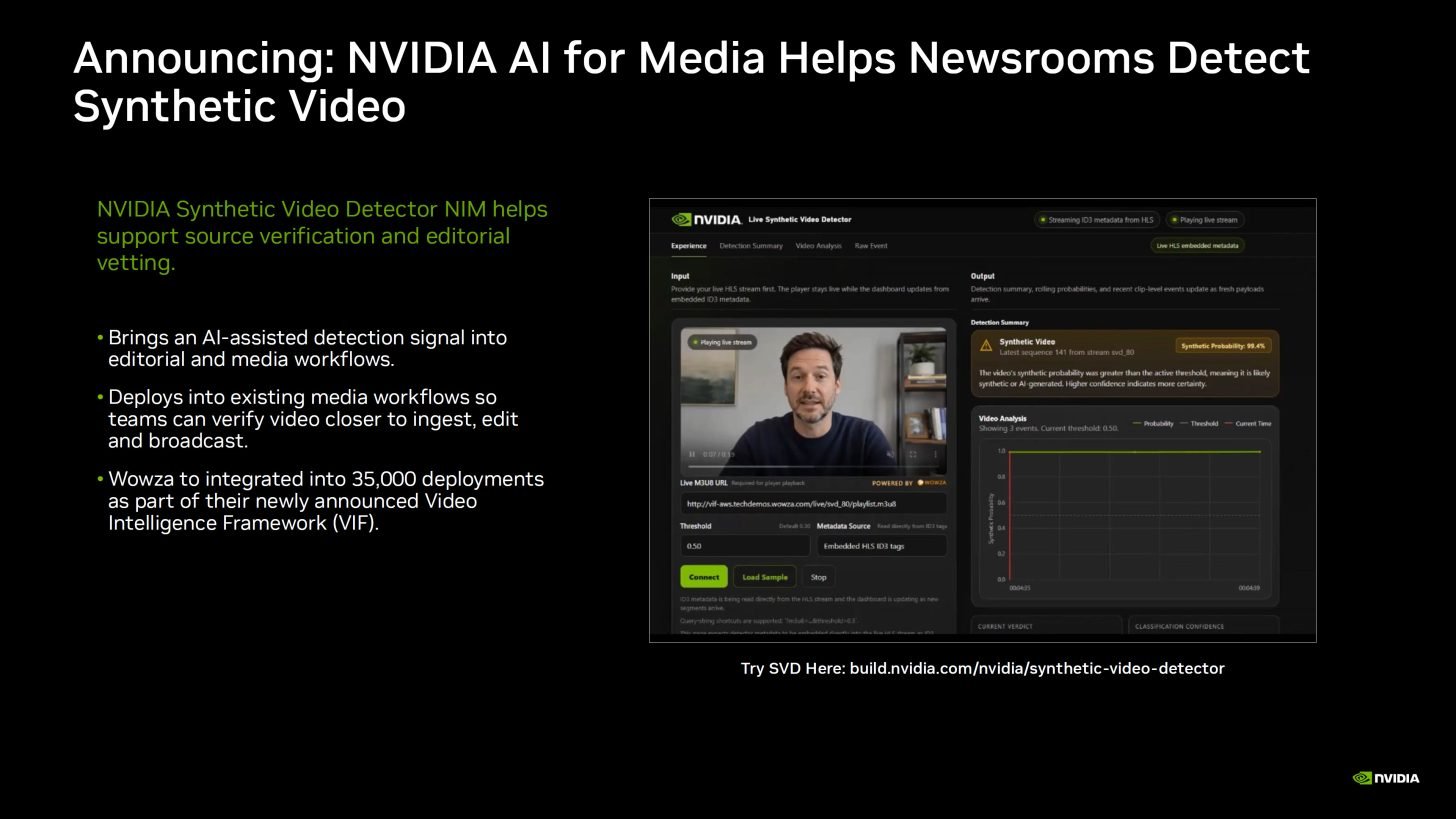 NVIDIA synthetic video detector